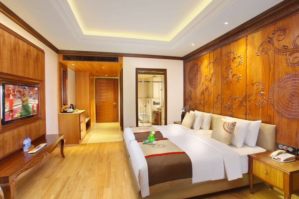 In-room safe, desk, laptop workspace, iron/ironing board