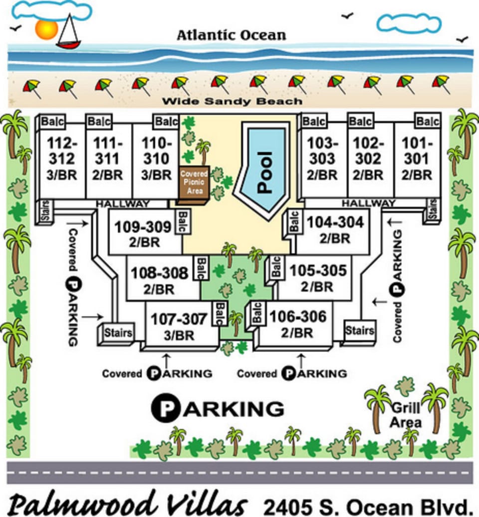 Palmwood Villas is a small complex in the Crescent Beach area.