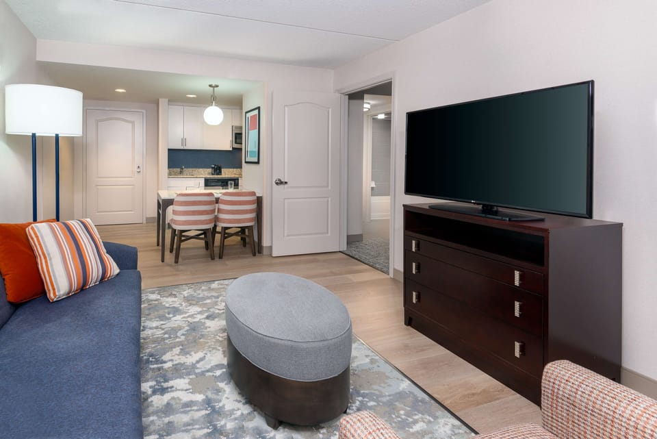 49-inch LCD TV with cable channels, TV, pay movies
