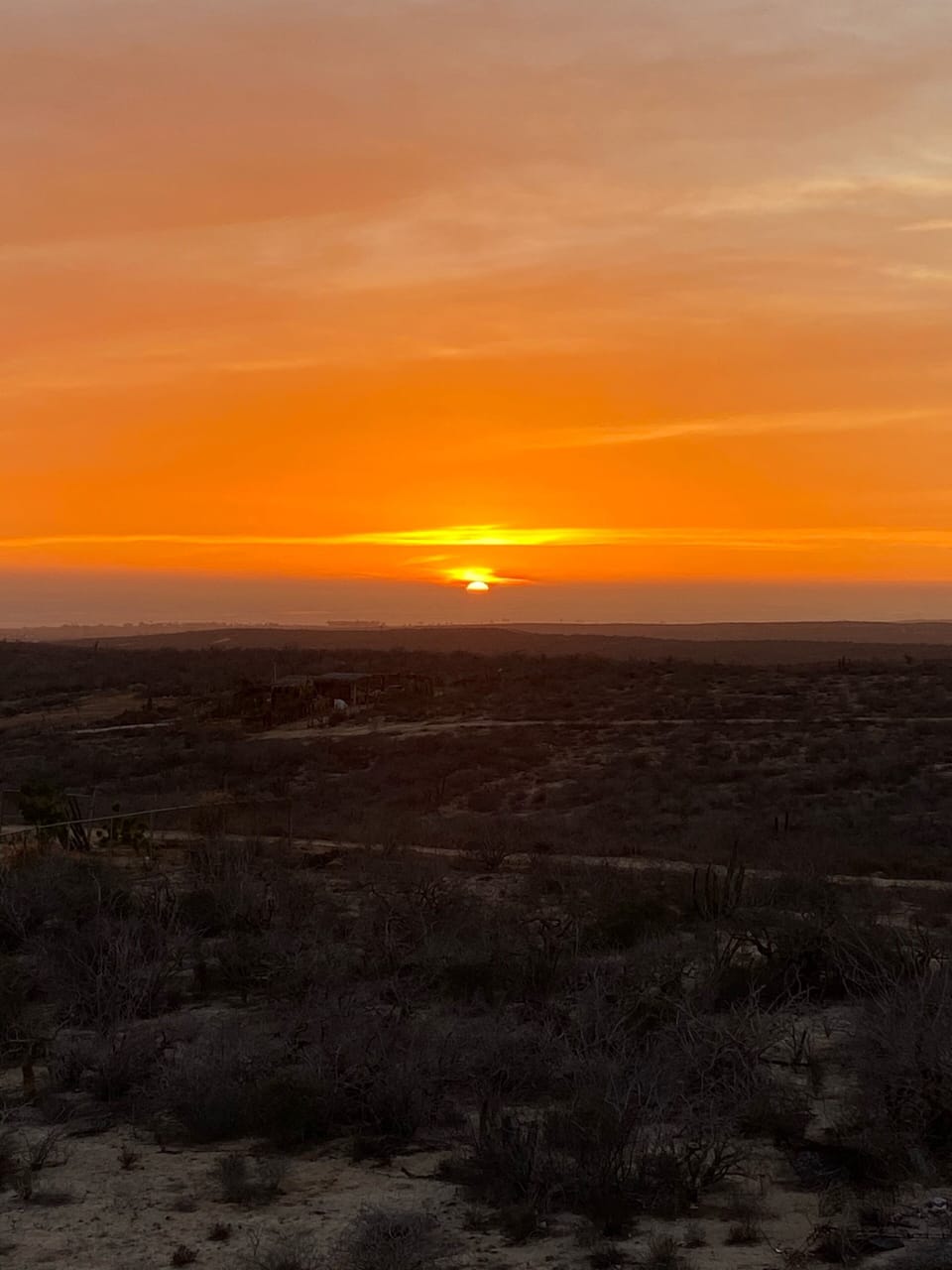 Panoramic sunsets of the pacific