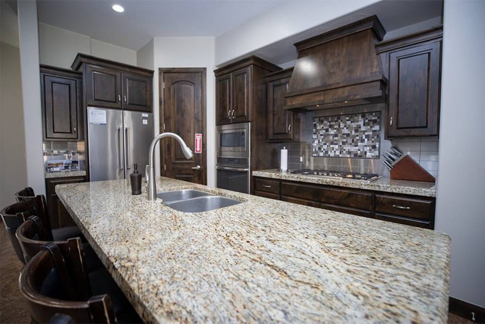 Fully stocked kitchen