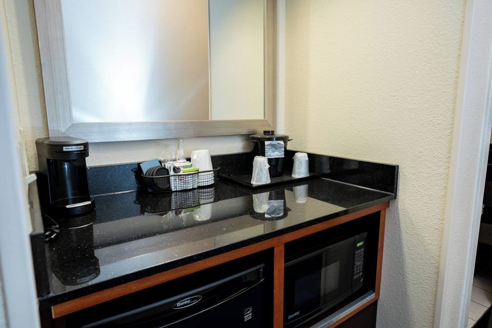 In-room safe, iron/ironing board, alarm clocks