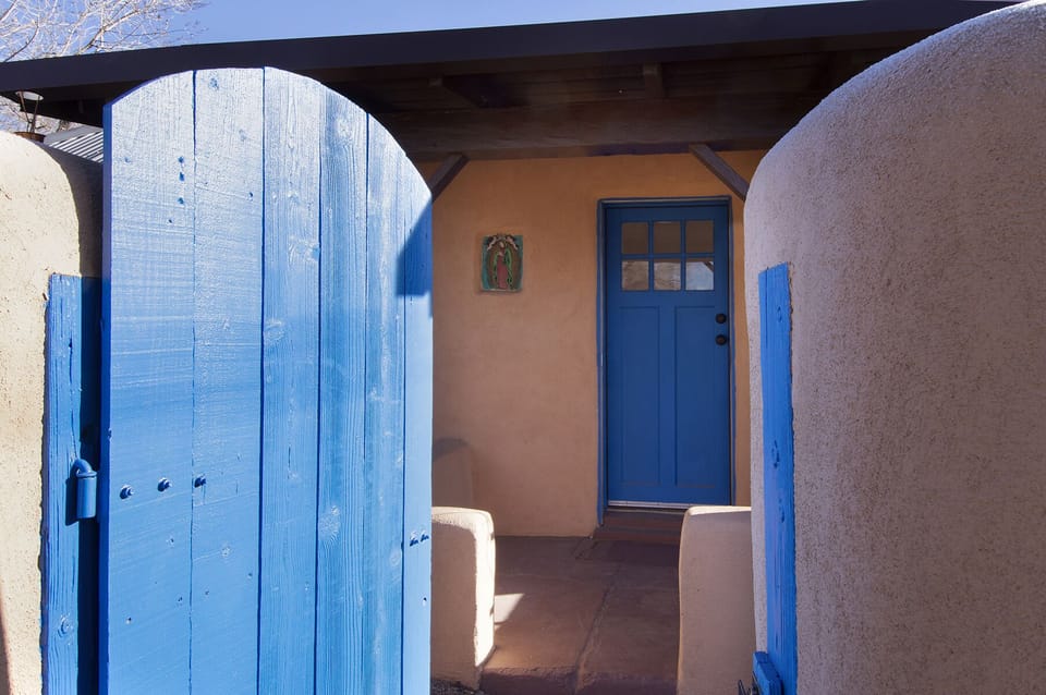 Front gate and front door
