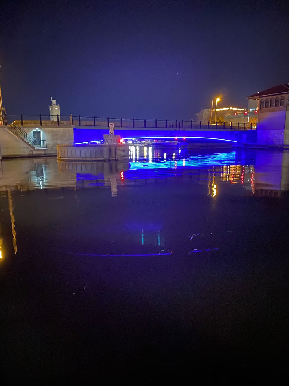 Manitowoc bridge at night!