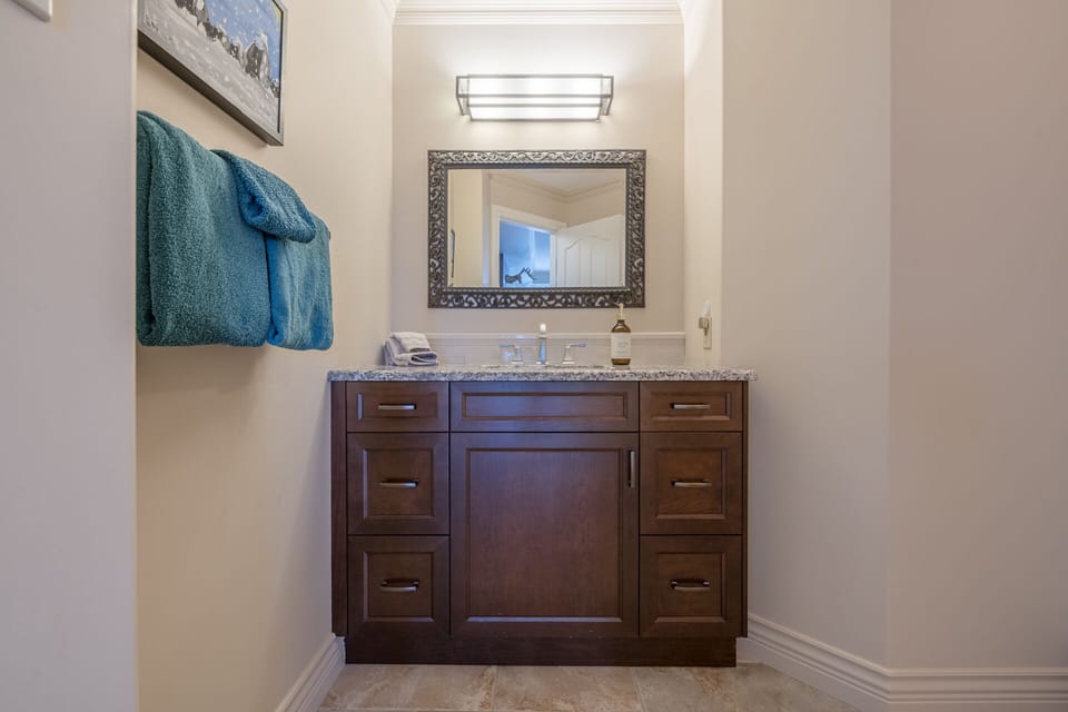 Powder Room on the Main Floor 
