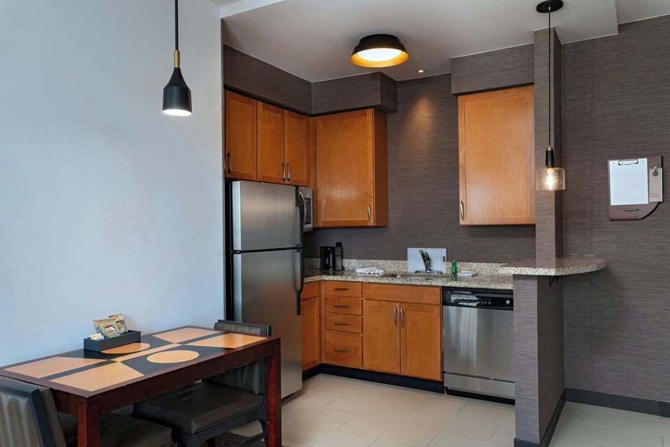 Studio, 1 King Bed with Sofa bed | Private kitchen | Fridge, microwave, stovetop, coffee/tea maker