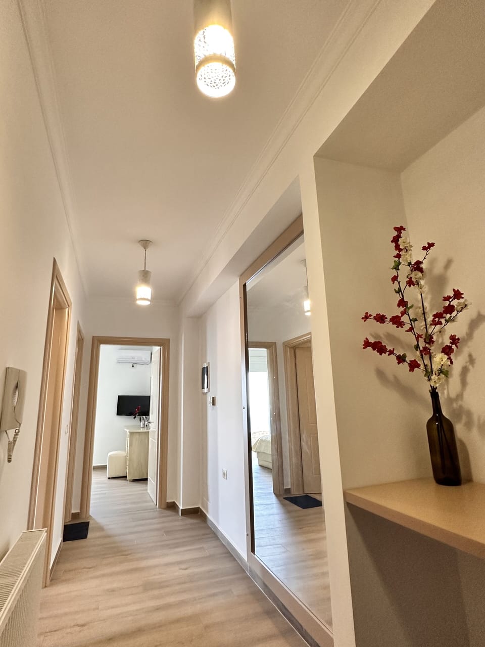 Penthouse Apartment | Living area | 97-cm Smart TV with digital channels, printers