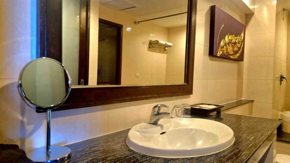 Standard Double Room | Bathroom | Free toiletries, hair dryer, bidet, towels