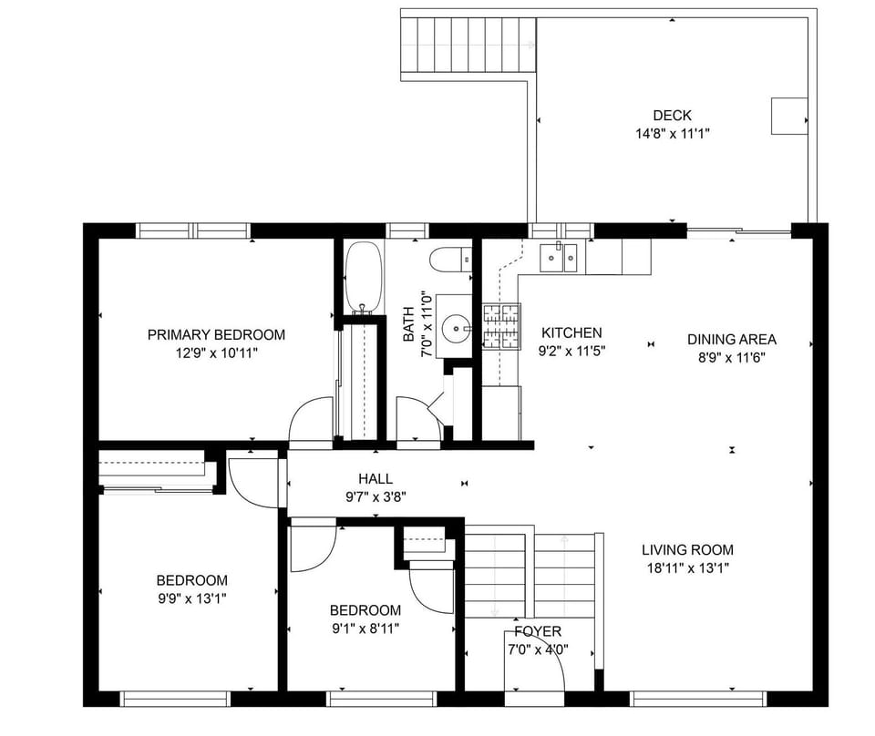 Upper Level Floor Plan