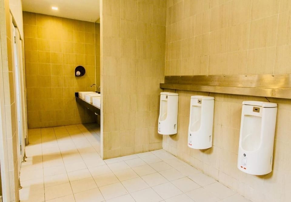 Separate tub and shower, free toiletries, bidet, soap