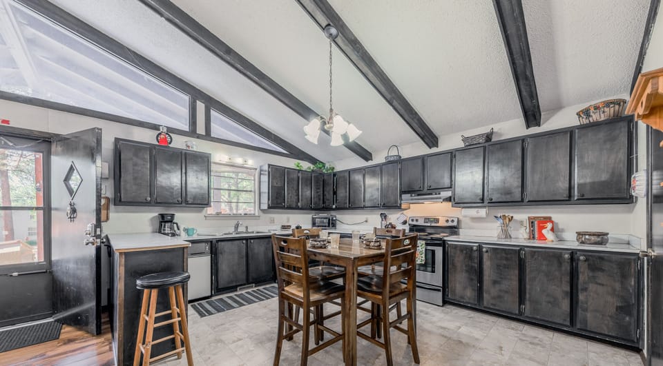 Fully stocked kitchen