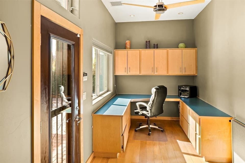 Private office that leads to the back patio