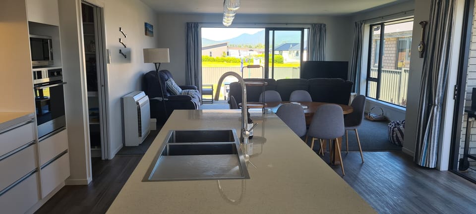 Kitchen/Dining/Living areas