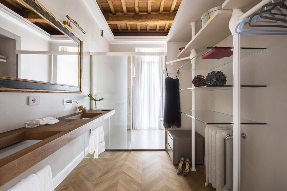 Premium Double Room, Bathtub | Bathroom | Combined shower/tub, deep soaking tub, rainfall showerhead, hair dryer