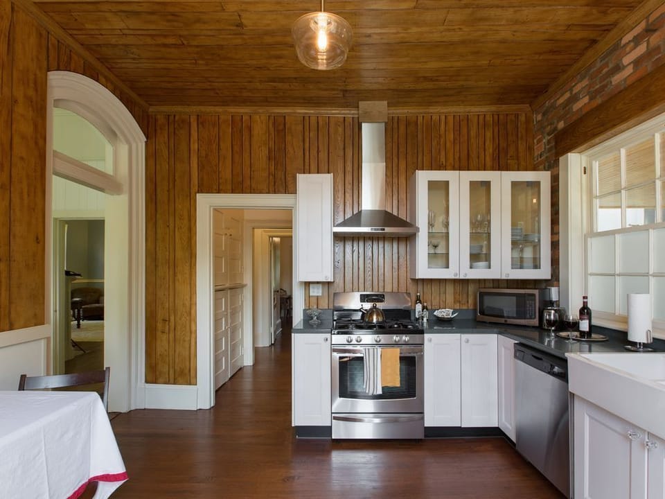 The full stocked kitchen if you feel like cooking at home. 