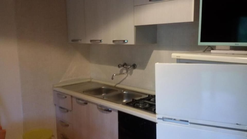 Fridge, oven, stovetop, cookware/dishes/utensils