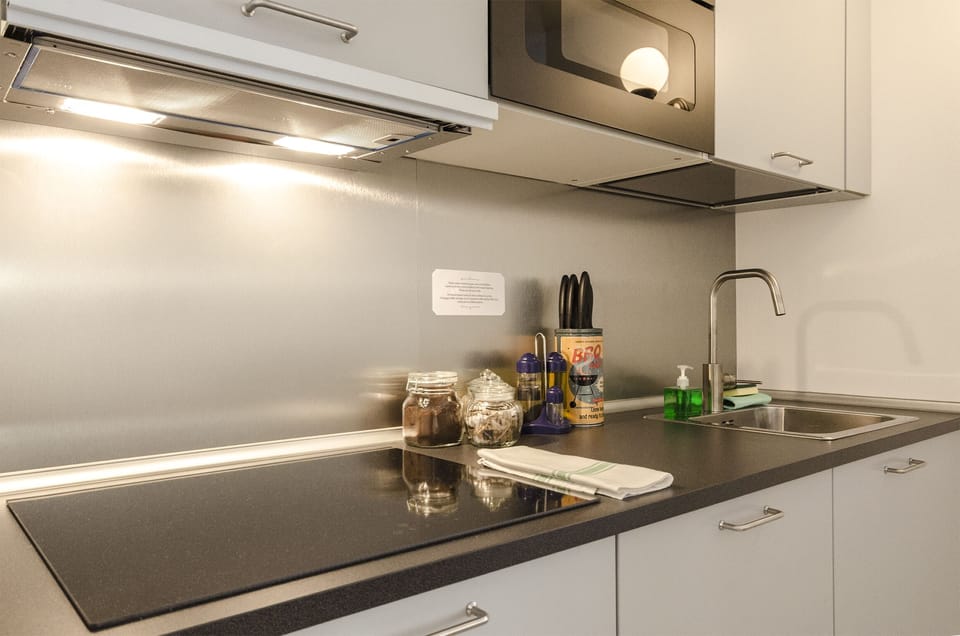 Apartment, 1 Bedroom | Private kitchenette | Fridge, microwave, stovetop, electric kettle
