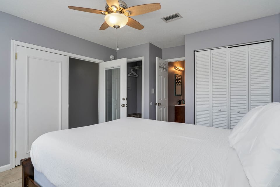 1st floor bedroom with private bath.