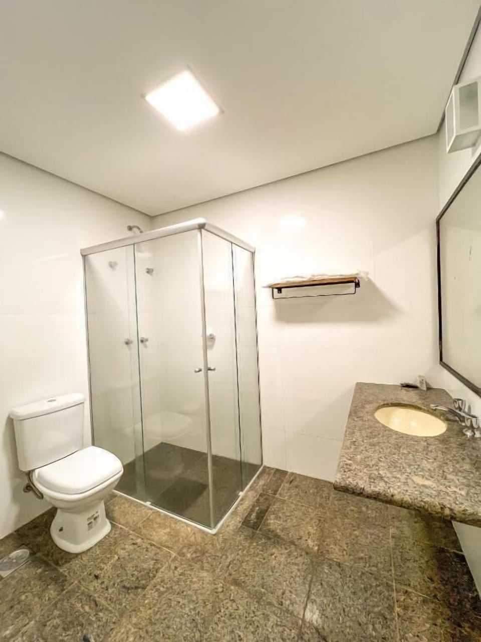 Minibar, desk, bed sheets