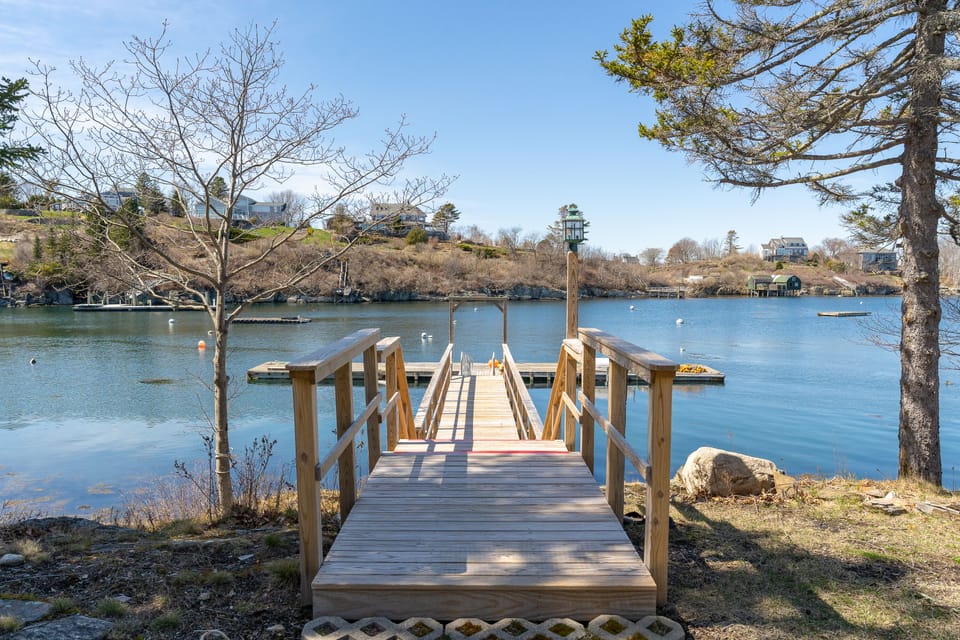 Dock and Float on the property