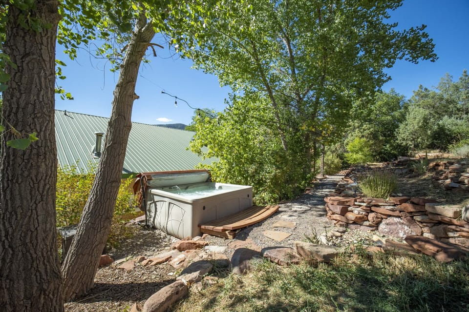 Step outside and soak in your own personal oasis, with stunning views