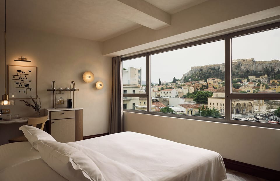 Junior Suite (Acropolis View) | Hypo-allergenic bedding, Select Comfort beds, minibar, in-room safe