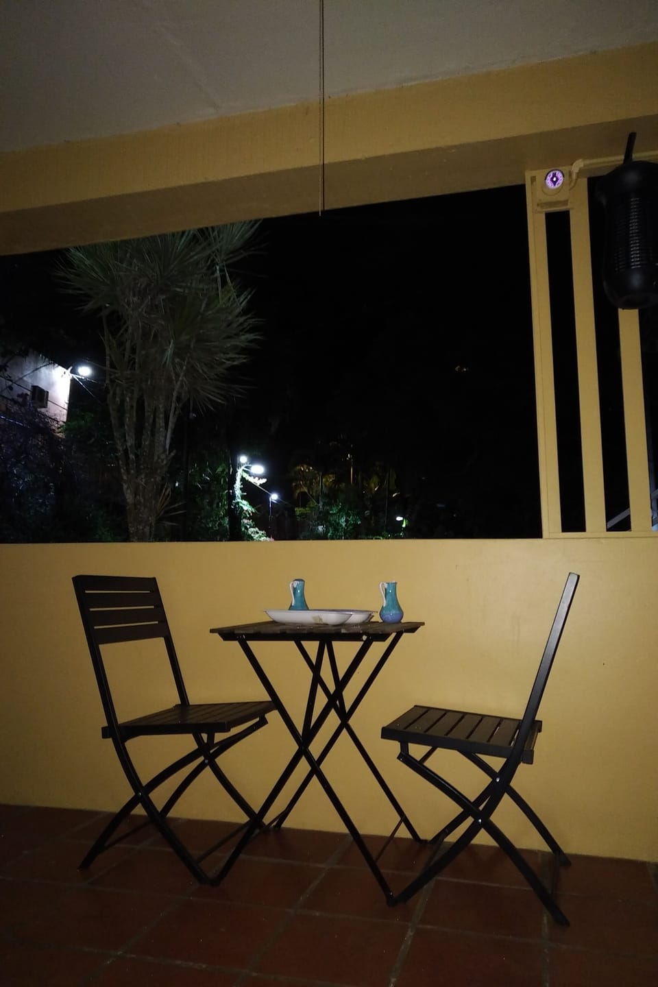 Covered patio seating