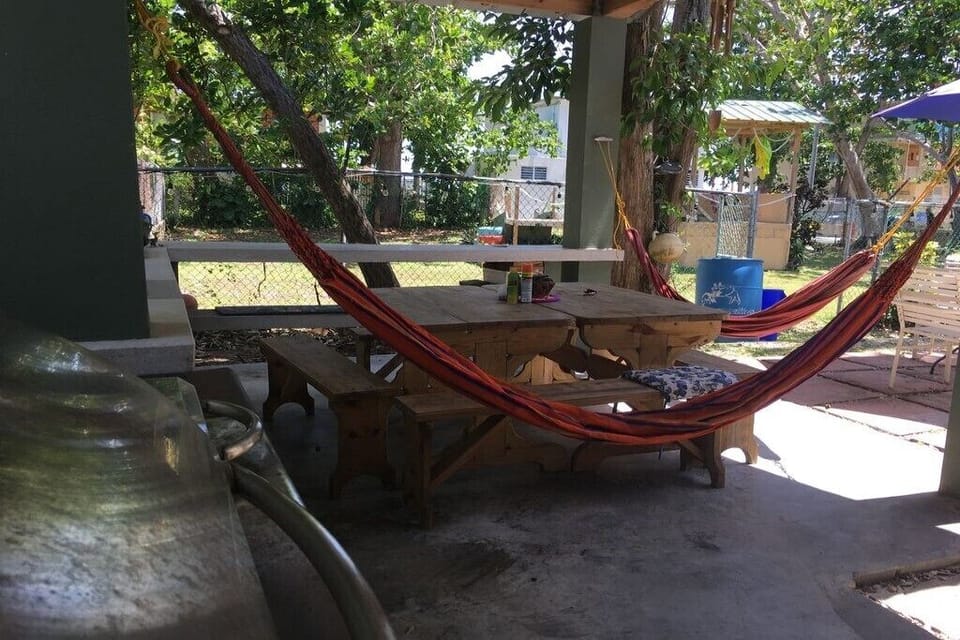 Outdoor space with BBQ 