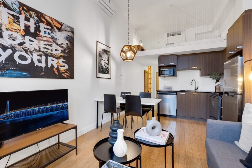 Living Room: Features 1 sofa beds and a Smart HD TV. Log in to your favorite streaming services like Netflix, Disney+, and Prime.