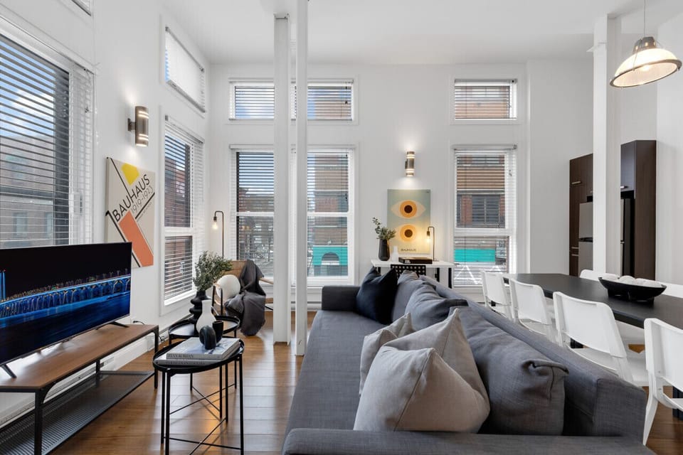Living Room: Features 1 sofa beds and a Smart HD TV. Log in to your favorite streaming services like Netflix, Disney+, and Prime.