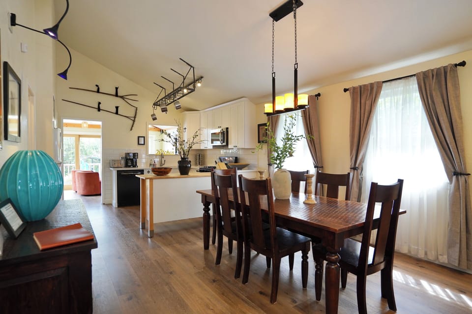 Dining room table seats 8