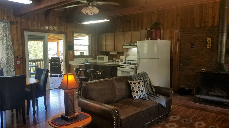 Step inside to open living room/dining and kitchen