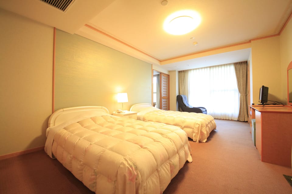Superior Japanese-Western style room with private open air bath - Non Smoking (No Single Use) | Desk, free WiFi, bed sheets