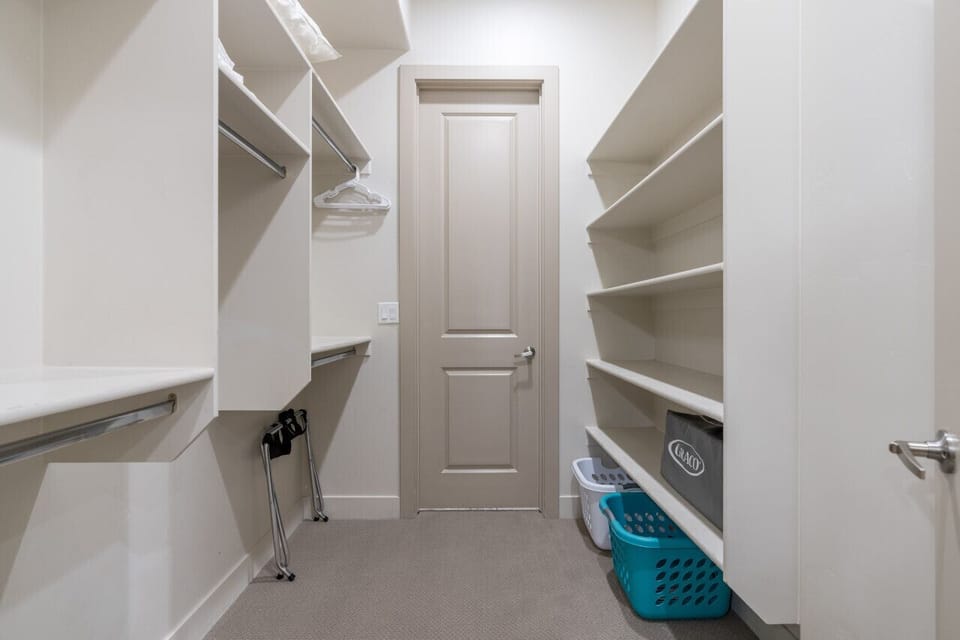Downstairs master walk-in closet