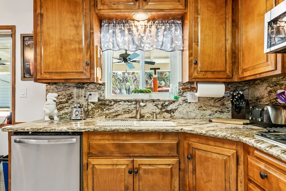 Enjoy the perfect view while doing dishes in our kitchen!