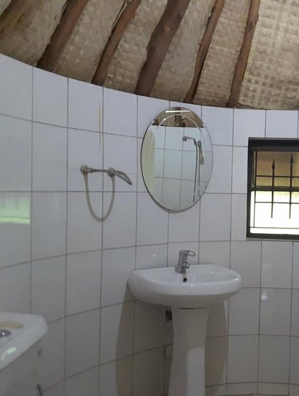 Slippers, towels, soap, toilet paper