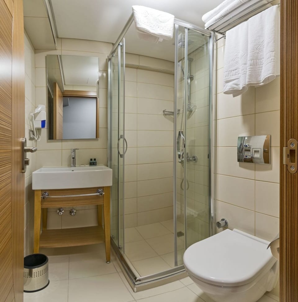 Standard Triple Room | Bathroom | Shower, hydromassage showerhead, free toiletries, hair dryer