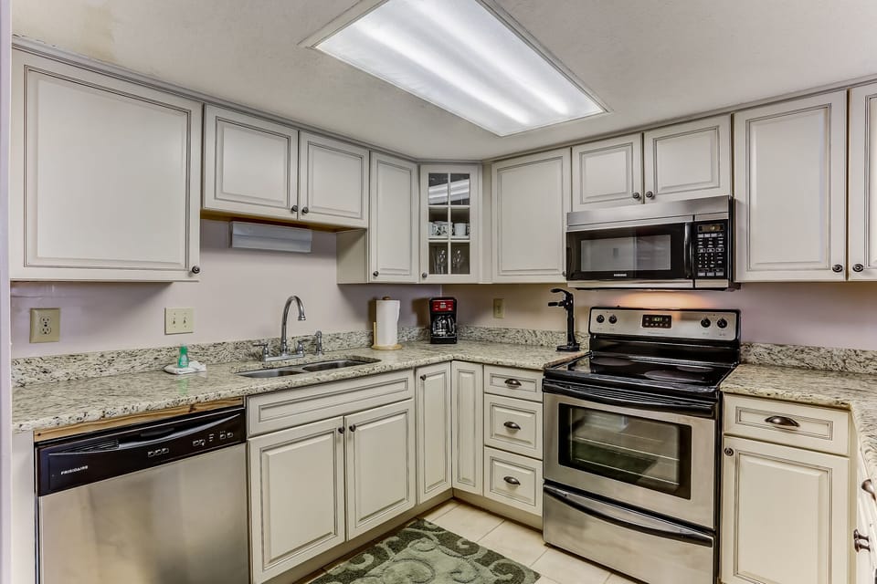 Kitchen with stainless appliances