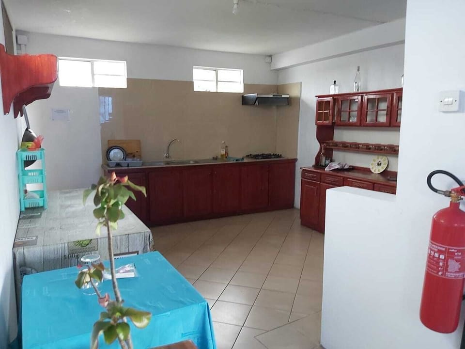 Fridge, microwave, stovetop, toaster