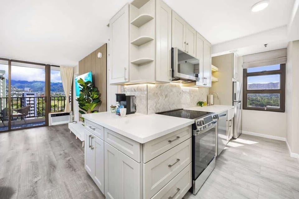 Your fully equipped kitchen is perfect for your culinary needs