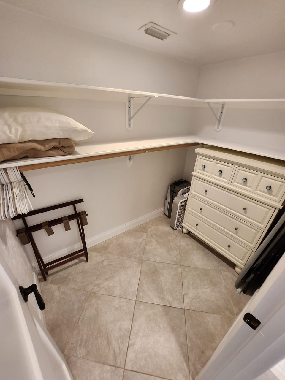 Large master bedroom closet.