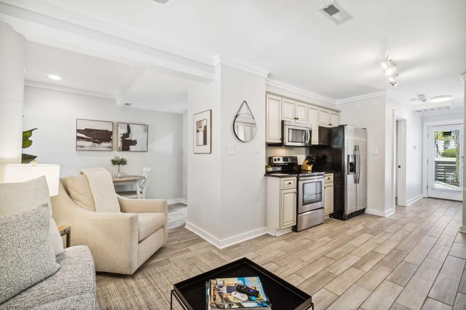 View from Living Area into Kitchen