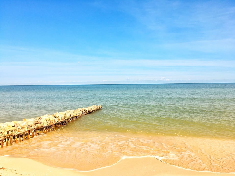 Lots of beach out front!