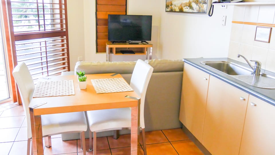 Spacious 1 Bedroom Resort Studio with Ocean Views | Living room | Smart TV, Netflix, streaming services