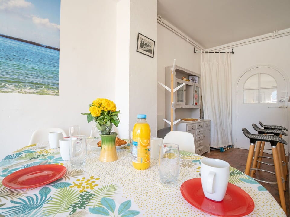 Tableware, Table, Furniture, Property, Drinkware, Plant, Window, Flowerpot, Dishware, Azure
