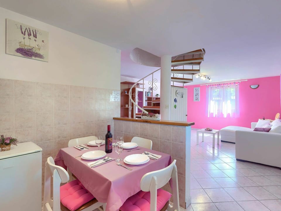 Furniture, Property, Table, Building, Interior Design, Lighting, Flooring, Pink, Floor, House