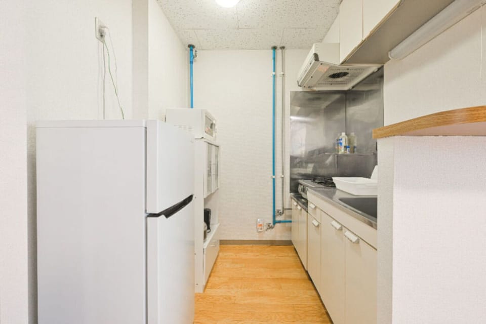 Apartment | Private kitchen | Fridge, microwave, stovetop, electric kettle