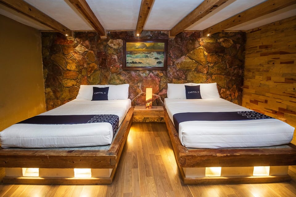 Standard Room, 2 Double Beds | Free WiFi, bed sheets