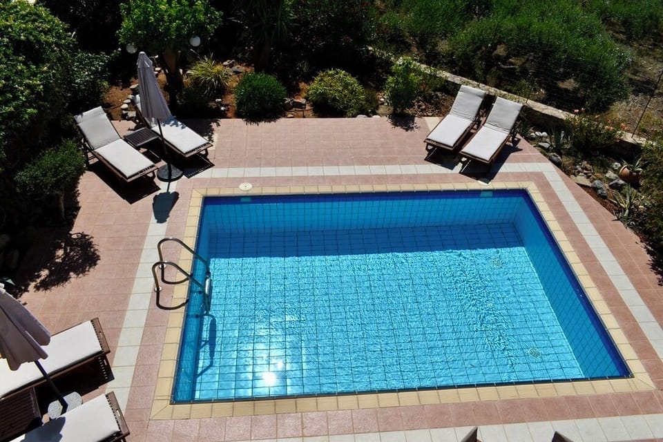 Pool area view from upper balcony