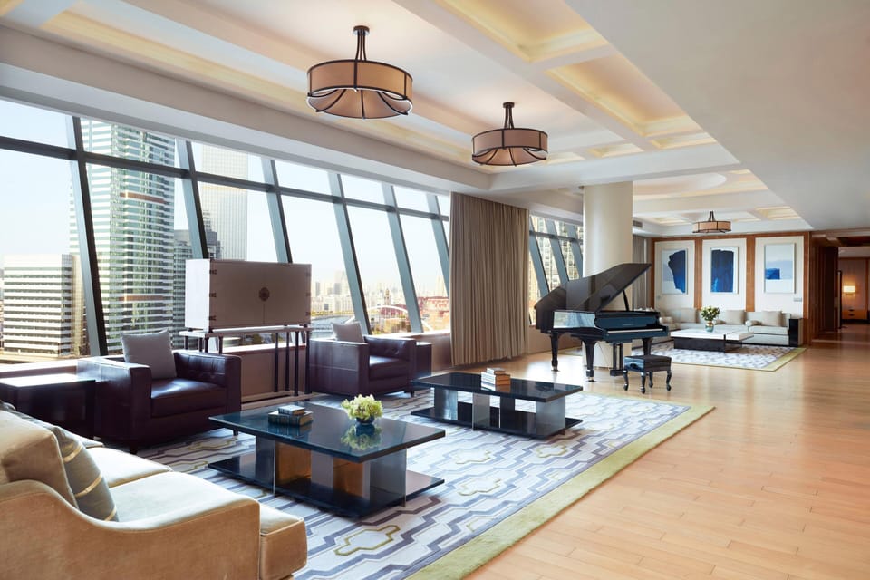 Presidential Suite, 2 Bedrooms | Living room | LCD TV